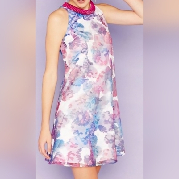 Badgley Mischka Dresses & Skirts - Badgley Mischka Belle | Floral A-Line Sleveless Shift Dress Size 12